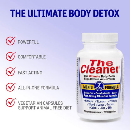 The Cleaner 7Day Men&#039;s Formula Ultimate Body Detox (52 Capsules)