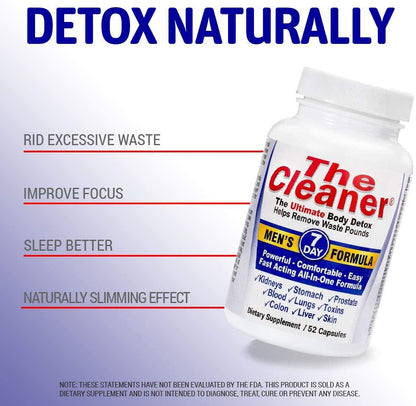 The Cleaner 7Day Men&#039;s Formula Ultimate Body Detox (52 Capsules)