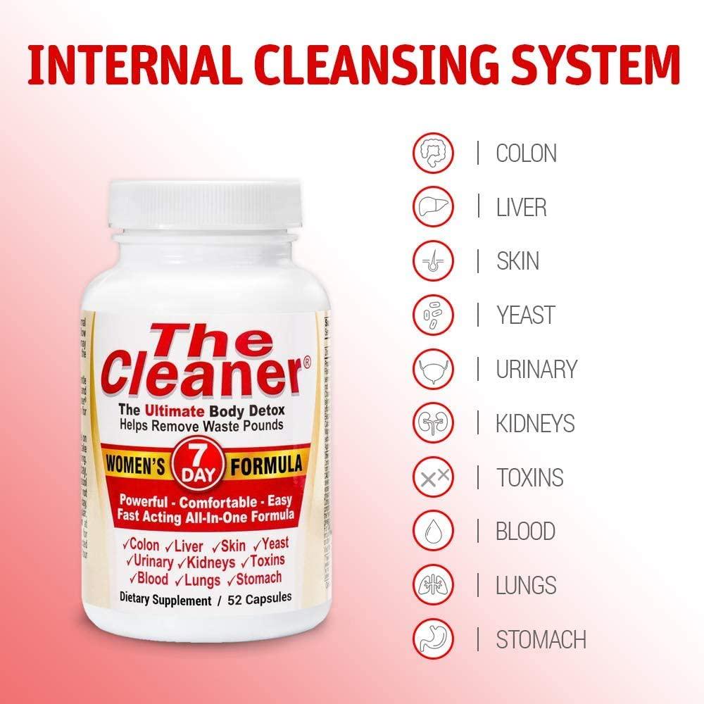 The Cleaner 7Day Women's and Men's Formula Ultimate Body Detox (52 Capsules Each) Cleansers for Detox Body Weight Loss