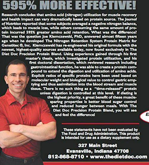 The Diet Doc Precision Protein Blend: 2.2lb (Vanilla Bean)