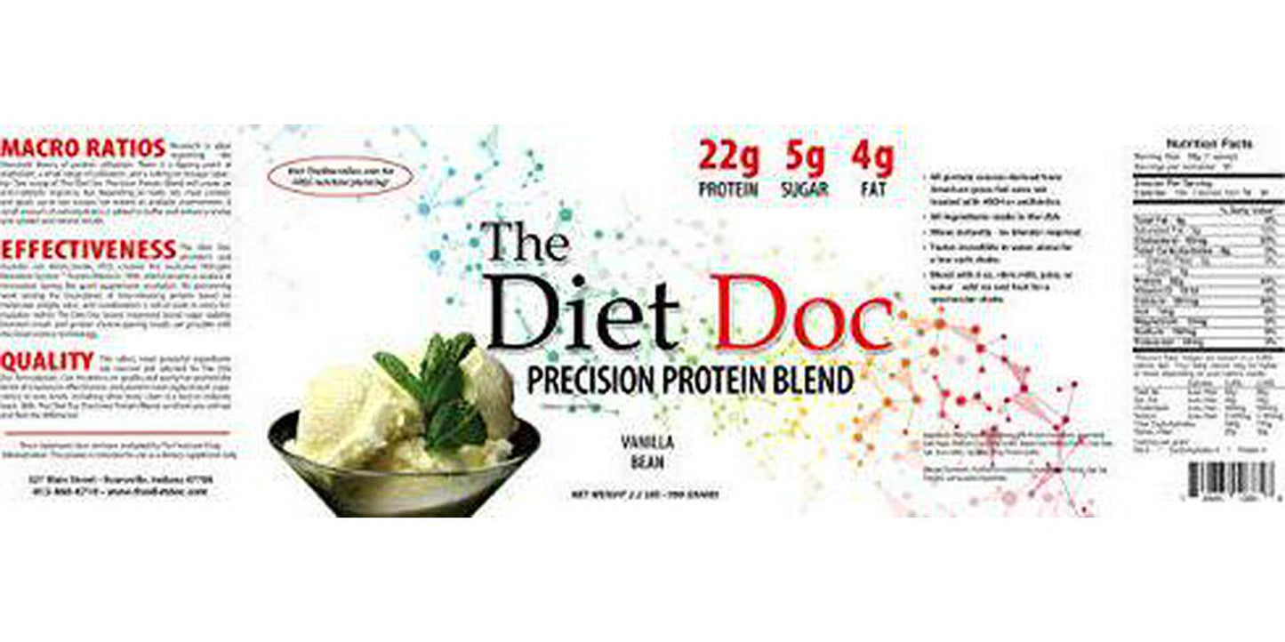 The Diet Doc Precision Protein Blend: 2.2lb (Vanilla Bean)