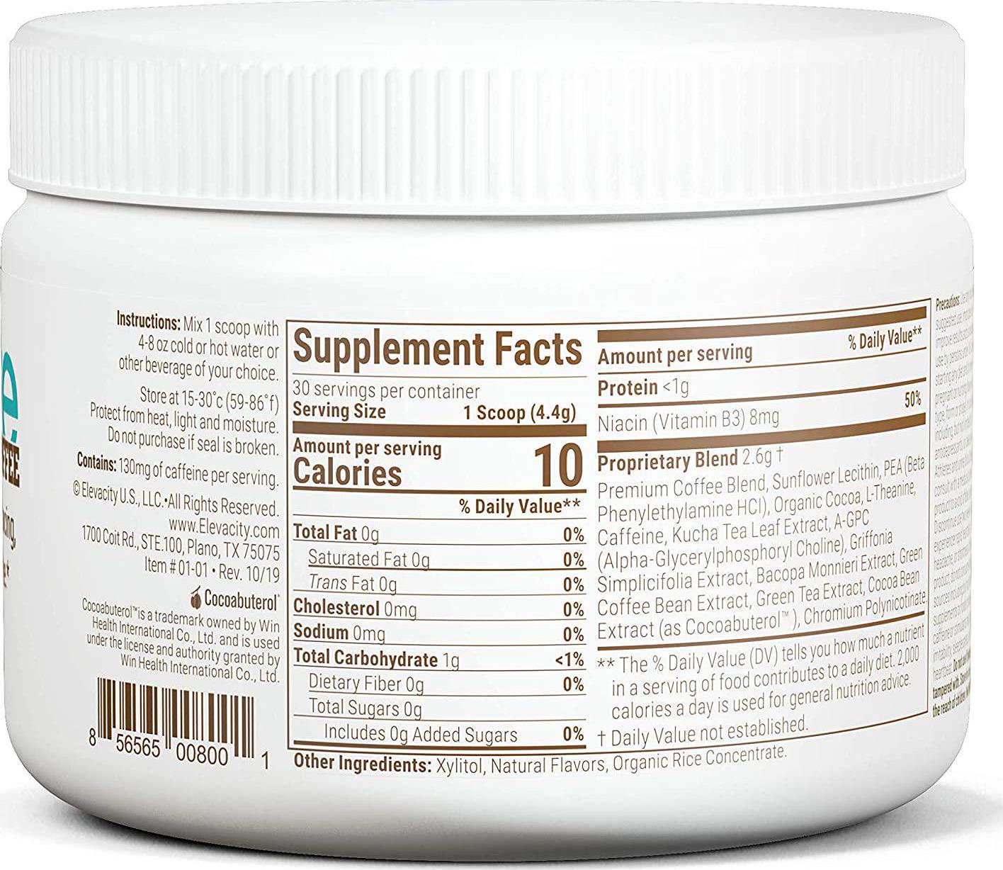 The Happy Co. D.O.S.E. Coffee - Duo with Elevate Smart Coffee and XanthoMax Happy Caps Xanthohumol Antioxidant Supplement - Nootropic Smart Coffee - Support Weight Loss, and Energy - 30 Servings
