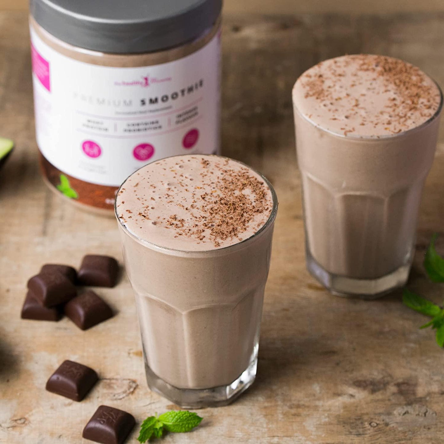 The Healthy Mummy Premium Smoothie Whey Based Protein Meal Replacement Weight Loss Smoothie (Shake) Powder | 500g (Choc-Mint)