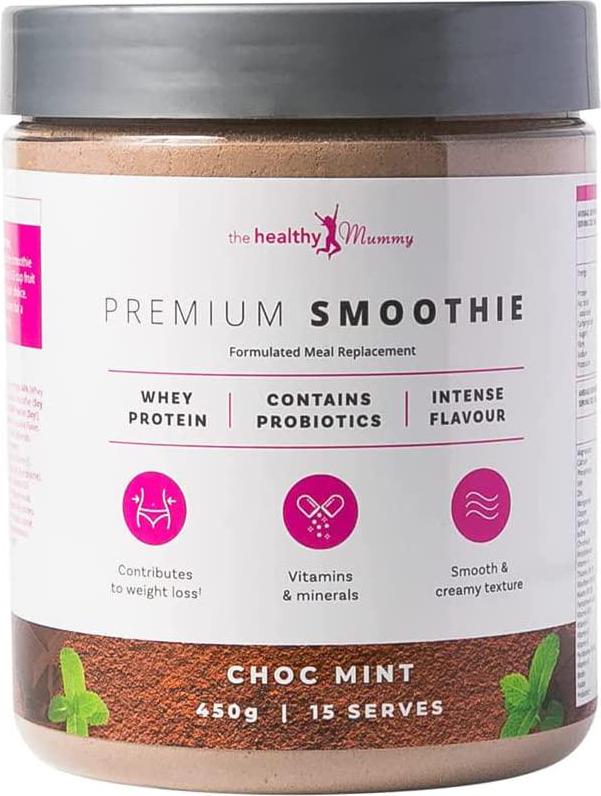The Healthy Mummy Premium Smoothie Whey Based Protein Meal Replacement Weight Loss Smoothie (Shake) Powder | 500g (Choc-Mint)