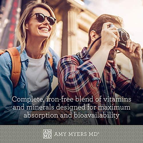 The Myers Way Multivitamin for Women and Men for Thyroid Support, Stress Relief, Immune Support - Activated B Vitamins, Zinc, Selenium, Iooine - Rich in Nutrients and Minerals, Gluten Free (180 Caps)