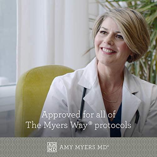 The Myers Way Multivitamin for Women and Men for Thyroid Support, Stress Relief, Immune Support - Activated B Vitamins, Zinc, Selenium, Iooine - Rich in Nutrients and Minerals, Gluten Free (180 Caps)