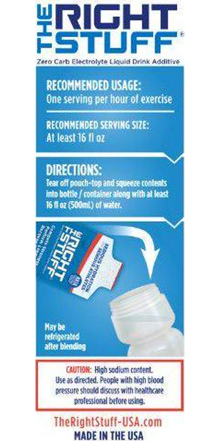 The Right Stuff Electrolyte Drink additive Std - Retail 10-Pouch Box - Grape