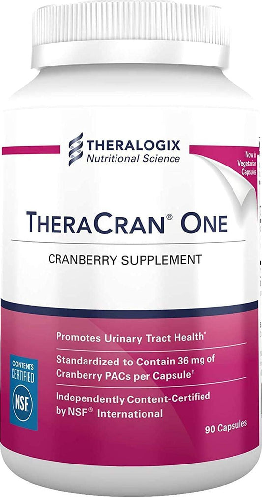 TheraCran One Cranberry Supplement | 36mg PACs Per Capsule | Cranberry Extract, Supports Urinary Tract Health | 90 Day Supply
