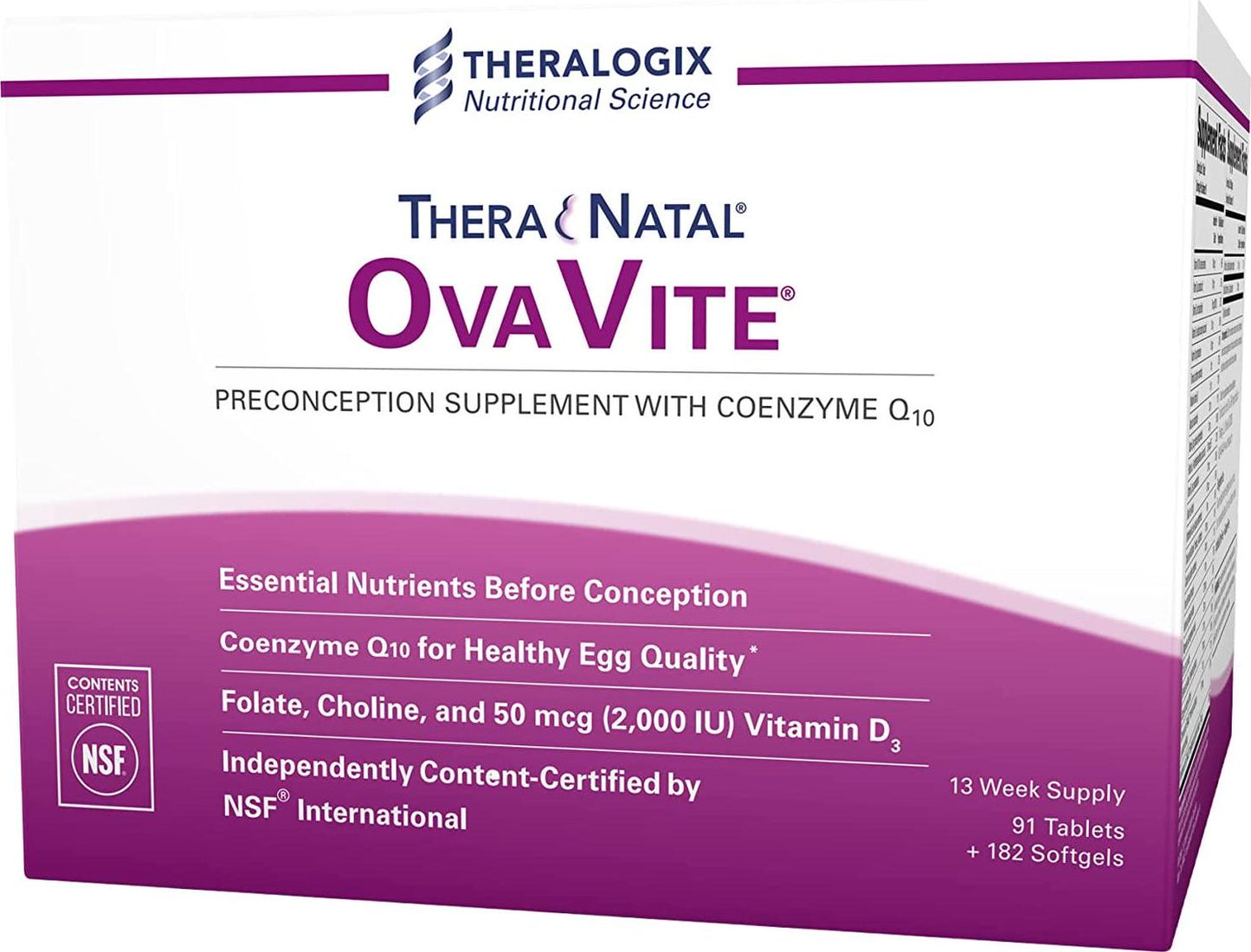 TheraNatal OvaVite Preconception Prenatal Vitamins (91 Day Supply)