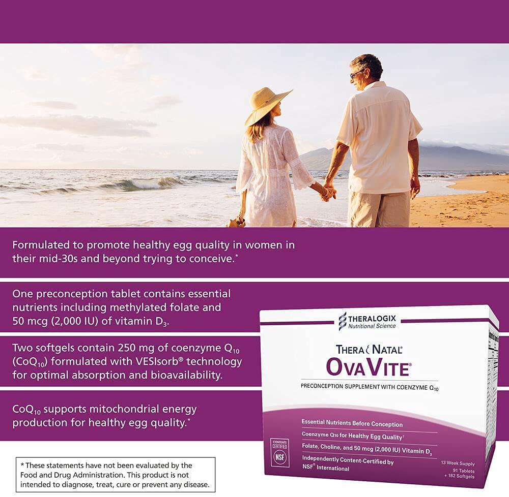 TheraNatal OvaVite Preconception Prenatal Vitamins (91 Day Supply)