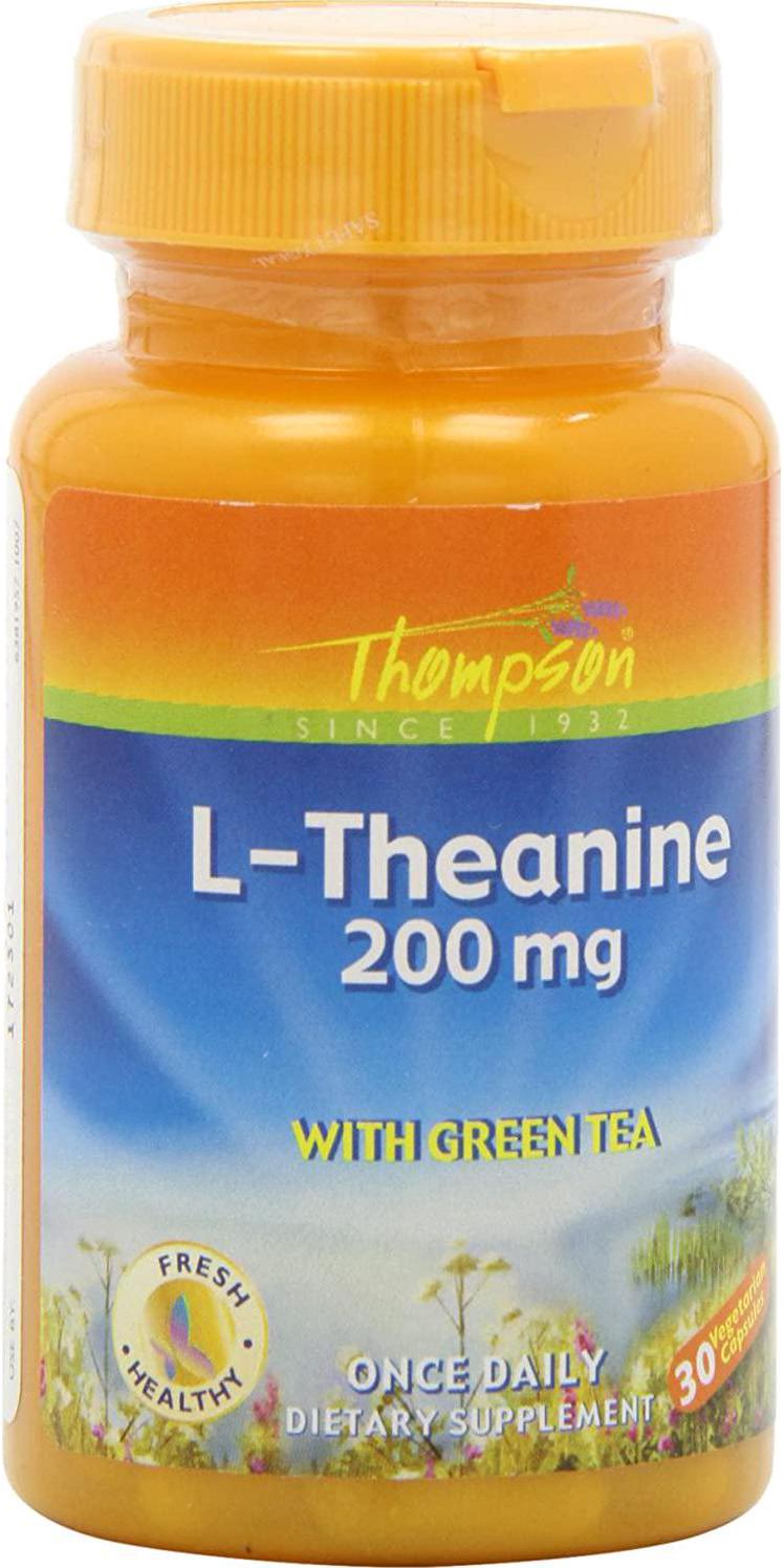 Thompson L-Theanine, Veg Cap (Btl-Plastic) 200mg 30ct