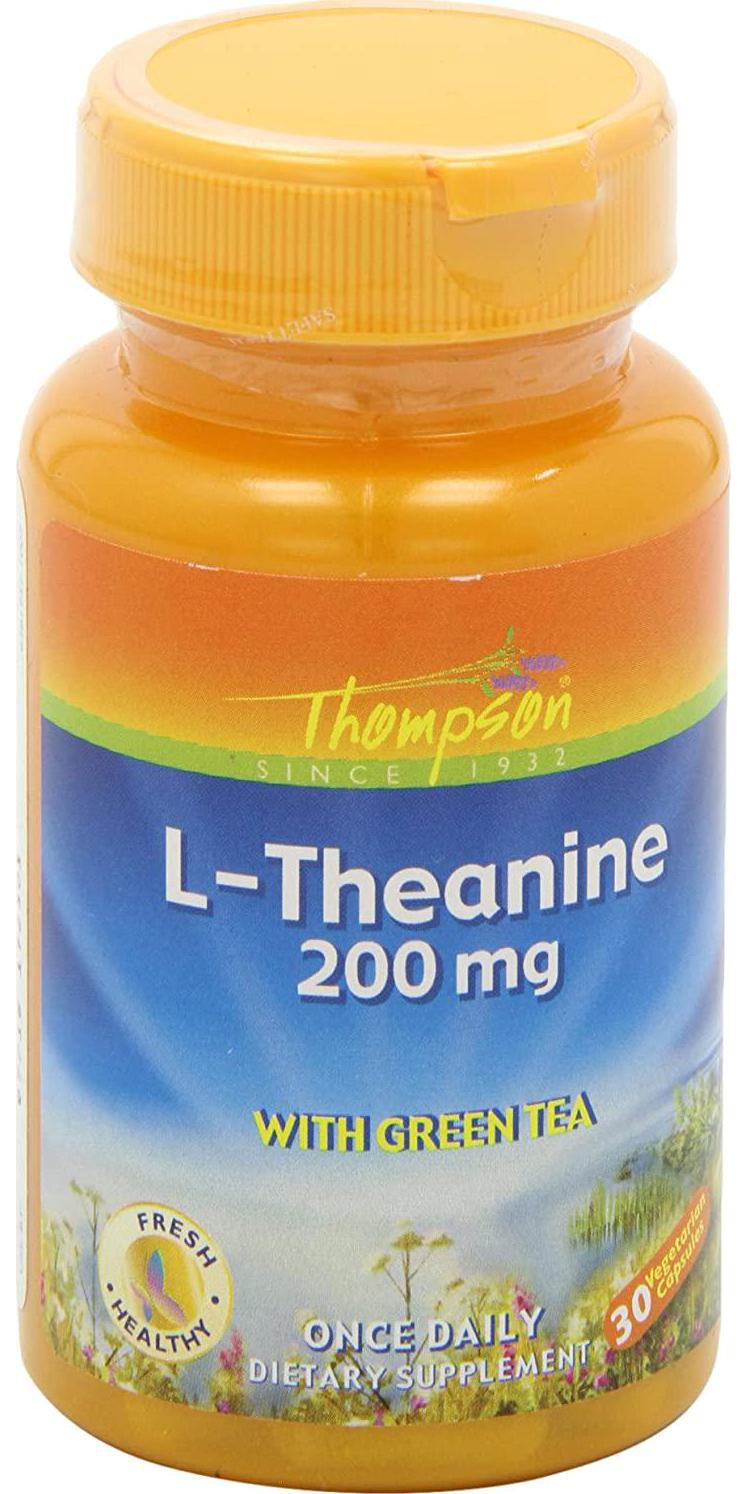 Thompson L-Theanine, Veg Cap (Btl-Plastic) 200mg 30ct