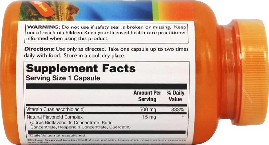 Thompson Vitamin C, Capsule (Btl-Plastic) 500mg 90ct