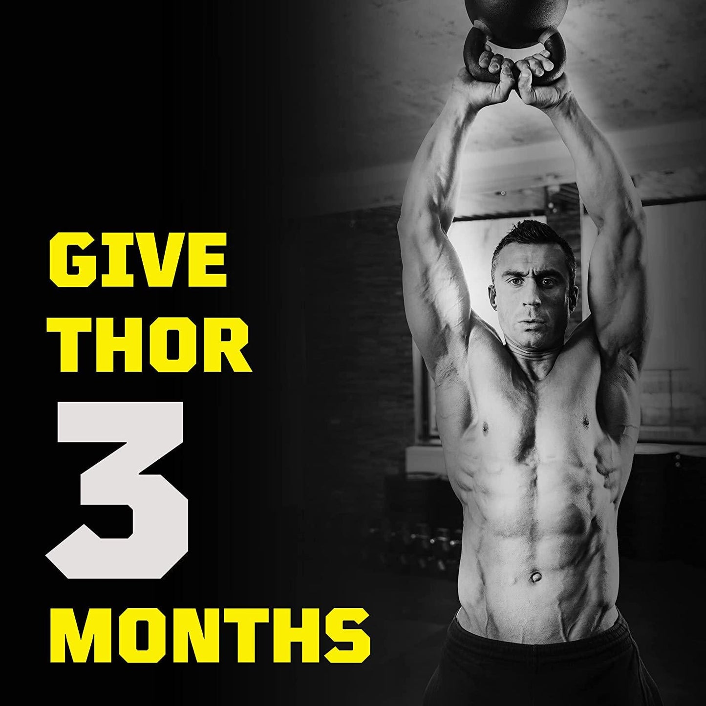 Thor - Turkesterone 95% + Ecdysterone Supplement | 1000MG Synthesized w/ Cyclodextrin for Max Absorbtion + Huge Gains (Turkestrone, Edcystrone, Ajuga Turkestanica Extract, Turkestone, Beta, Anabolic)