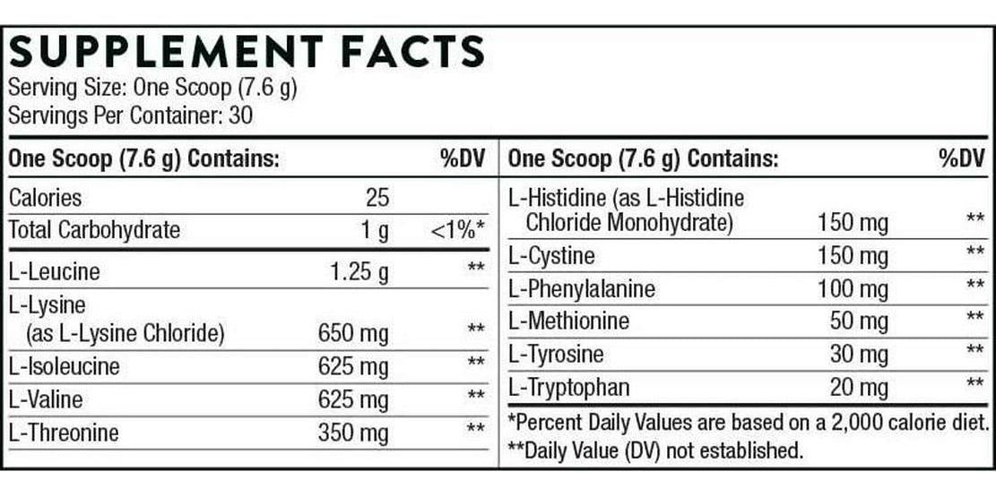 Thorne Amino Complex - BCAA Powder for Pre or Post Workout - Promotes Lean Muscle Mass and Energy Production - Sports Performance - Vegan - Berry Flavor - 8 Oz - 30 Servings