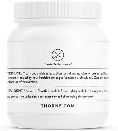 Thorne Creatine - Amino Acid Creatine Powder - Supports Muscle Performance, Cellular Energy Production and Cognitive Function - Gluten-Free - Unflavored - NSF Certified for Sport - 16 Oz - 90 Servings