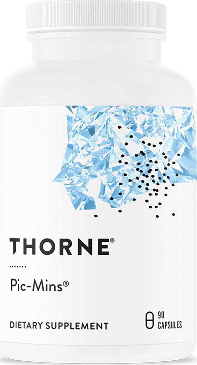 Thorne Research - Pic-Mins - Trace Mineral Complex with 7 Essential Trace Minerals - 90 Capsules