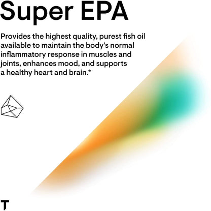 Thorne Research - Super EPA - Concentrated Omega-3 Fatty Acid Supplement - One Gelcap Contains: 425 mg EPA with 270 mg DHA - 90 Gelcaps