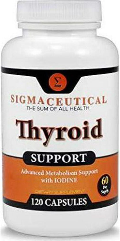 Thyroid Support Supplement - Iodine Supplement - Zinc and Selenium Supplement - Kelp Supplement - 120 Capsules