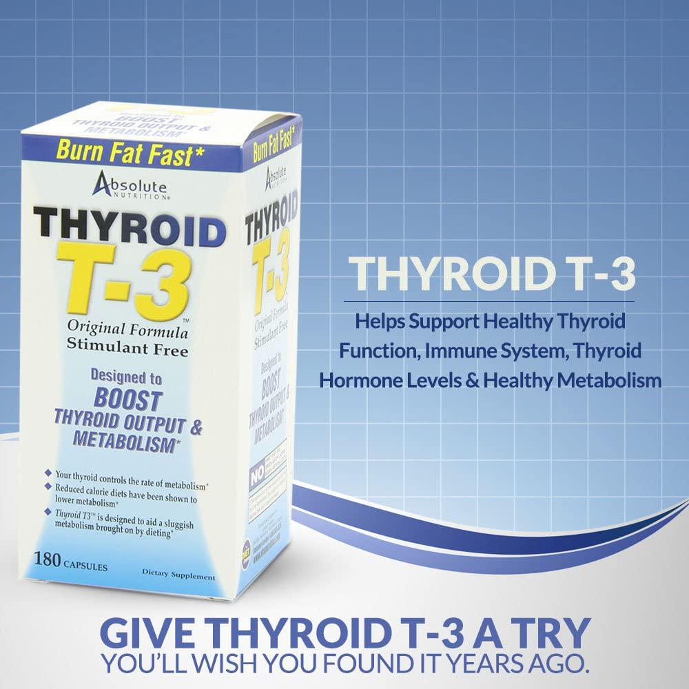 Thyroid T-3 Radical Metabolic Booster, 180 Capsules
