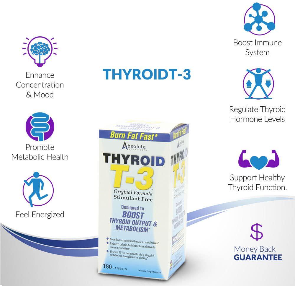 Thyroid T-3 Radical Metabolic Booster, 180 Capsules