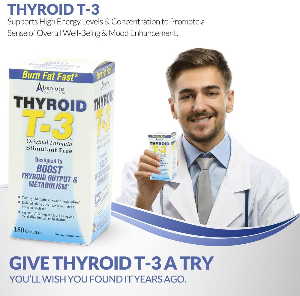 Thyroid T-3 Radical Metabolic Booster, 180 Capsules