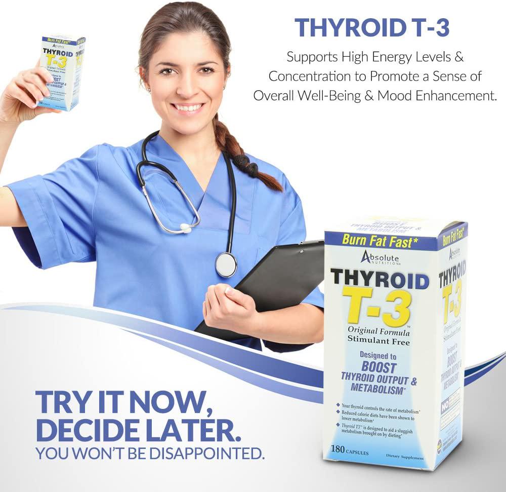 Thyroid T-3 Radical Metabolic Booster, 180 Capsules