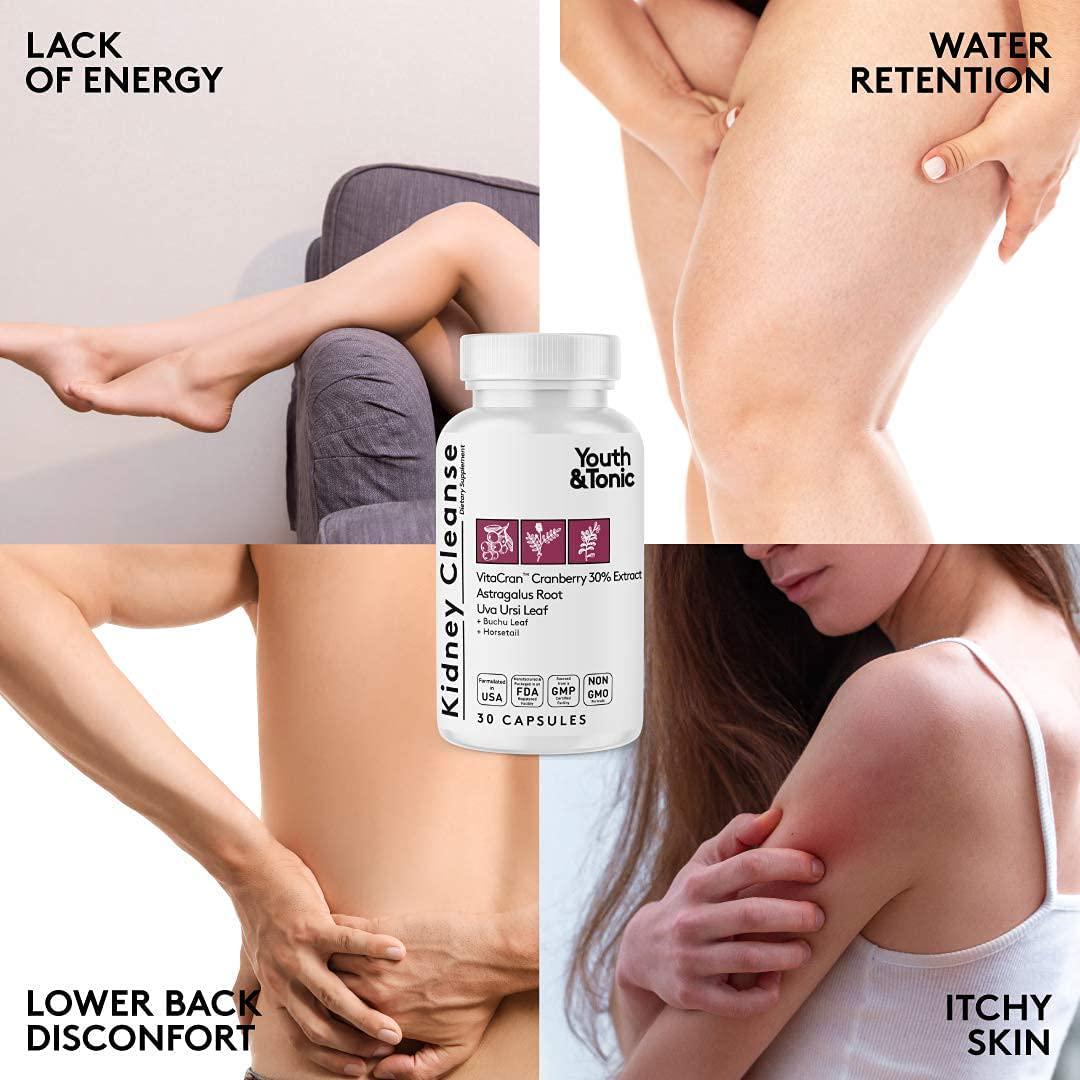 Total Body Cleanse Detox for Women and Men to Flush Out Residual Waste and Excess Water Weight | Colon Kidney Urinary Tract and Fluid Loss Support | Diuretic Pills for Belly Bloat and Swelling to Feel Lighter