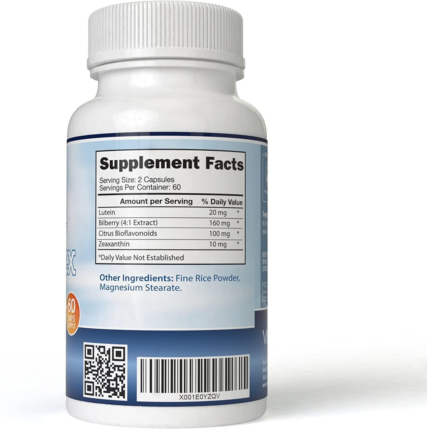 Total Eye Complex with Lutein, Bilberry and Zeaxanthin - Support Eye Health and Visual Acuity (120 Capsules)