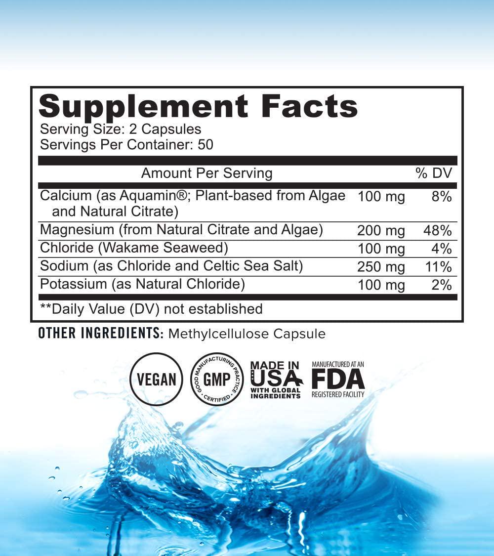 Total Hydration Keto Electrolyte (100ct) Electrolyte Pills for Endurance, Hydration, Rejuvenation, Vegan-Friendly Electrolyte with Magnesium, Calcium, Sodium, Potassium, Chloride