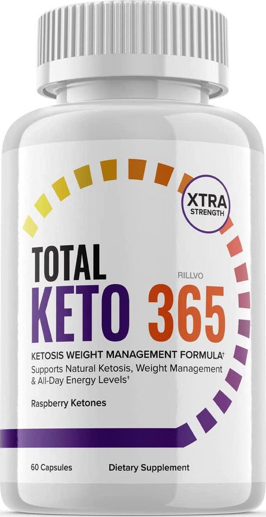 Total Keto 365 Pills 800mg Advanced Ketogenic Formula (60 Capsules)