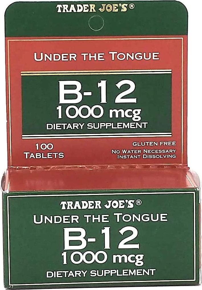 Trader Joe's Under The Tongue B-12 1000 mcg Dietary Supplement, 100 Tablets