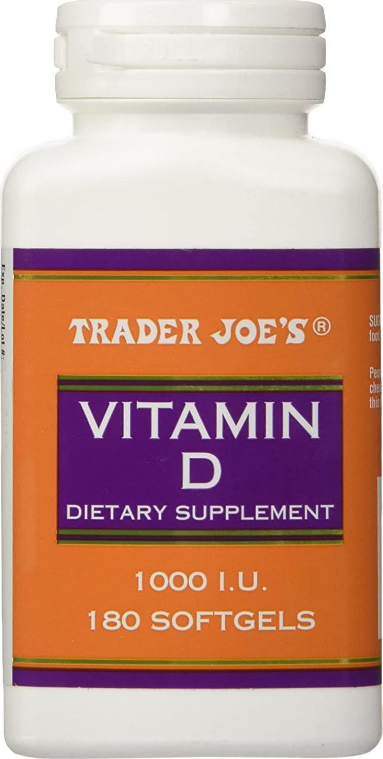Trader Joe's Vitamine D-3 1000iu, 180softgels