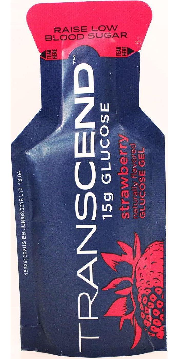 Transcend 15g Glucose Gels - 12 Pouch Bulk Pack