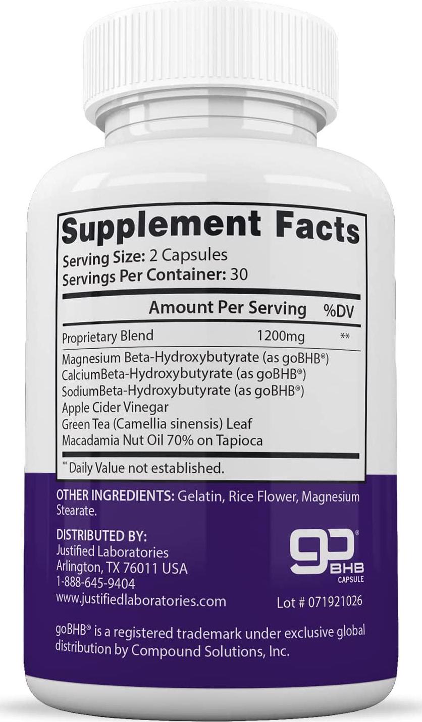 Trim Life Labs Keto Max 1200MG Pills Includes Apple Cider Vinegar goBHB Strong Exogenous Ketones Advanced Ketogenic Supplement Ketosis Support for Men Women 60 Capsules