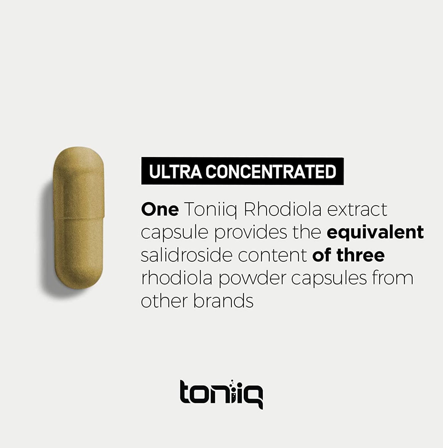 Triple-Strength 600mg Rhodiola Rosea - 120 Capsules - 5% Salidroside Concentrated Extract - Highly Purified and Highly Bioavailable