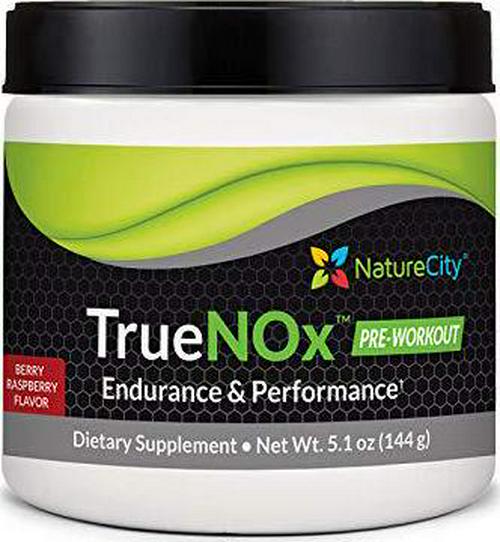 True-NOx Nitric Oxide Supplement Stimulant Free Pre-Workout Powder ft. Nitrosogine L-Arginine, Peak ATP, and Beetroot Juice Powder