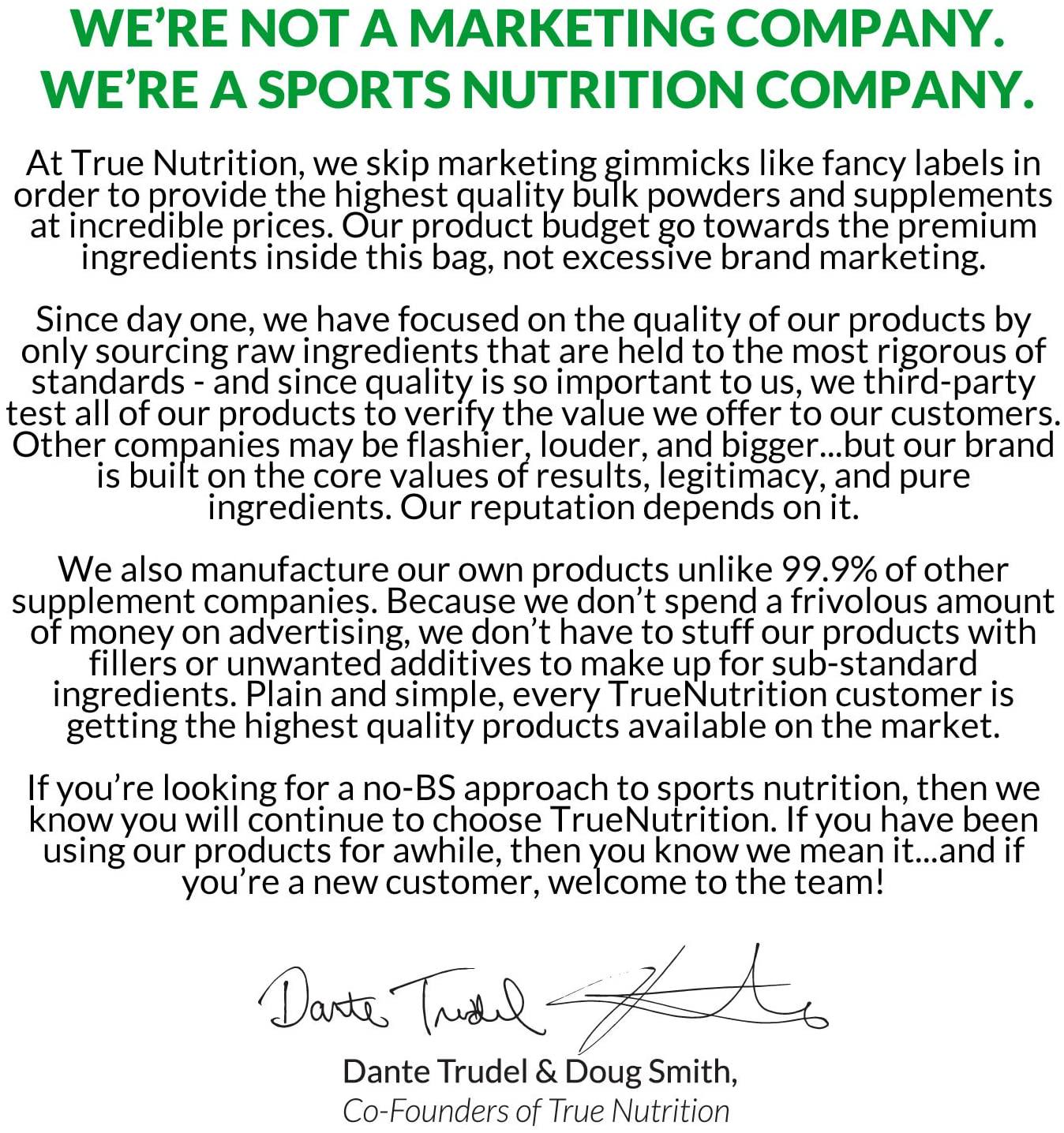 True Nutrition Micellar Casein Protein | 3rd Party Tested | Made in The USA (Unflavored 5 lb.)