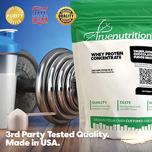 True Nutrition - Whey Protein Concentrate - 100% Whey Protein Powder - Fast Acting Low Carb Protein Powder with Essential Amino Acids - High in Leucine - Unflavored/Unsweetened - 1lb.
