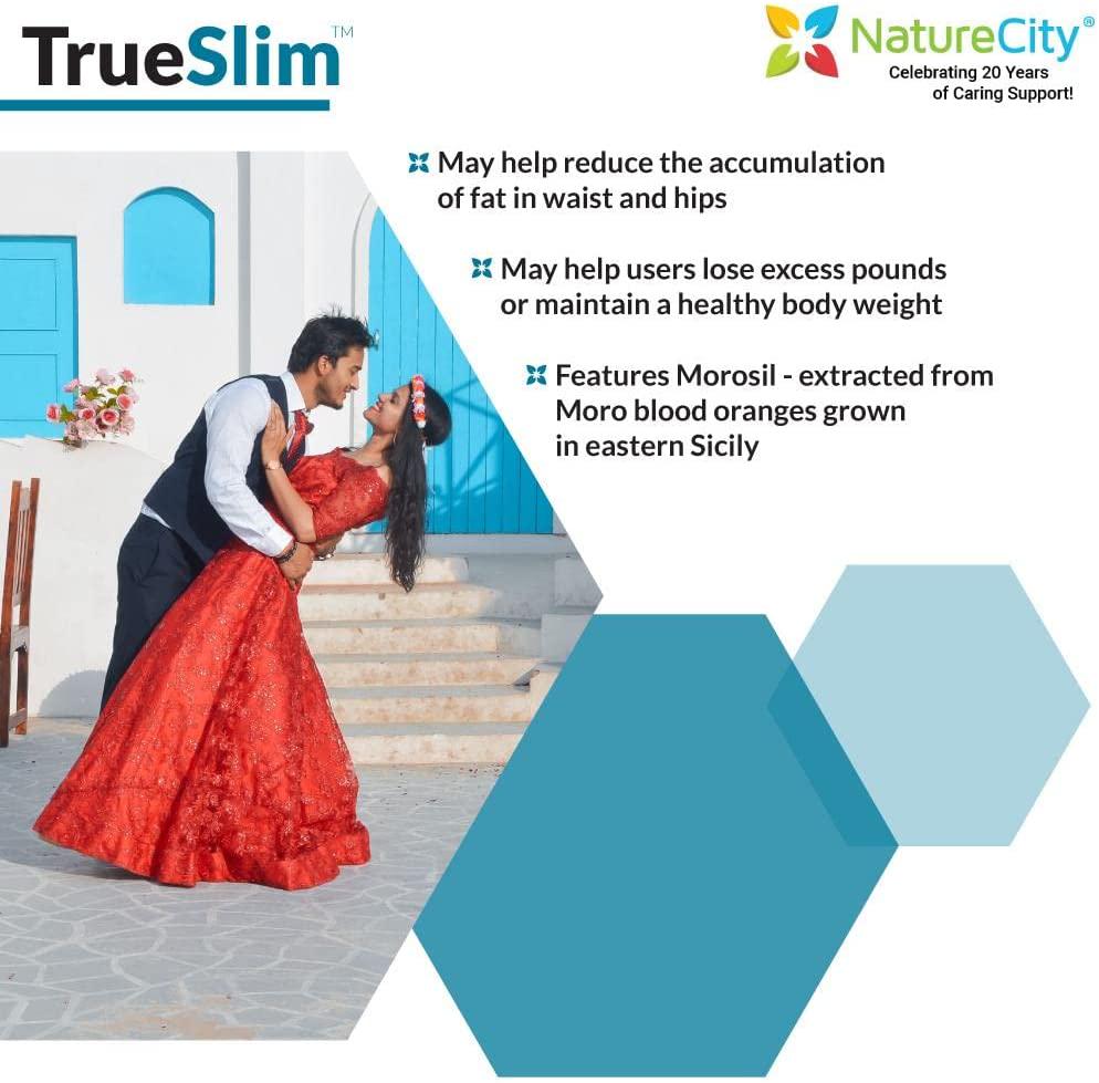 True-Slim 400mg Morosil Weight and Fat Loss Supplement Helps Reduce Fat Accumulation