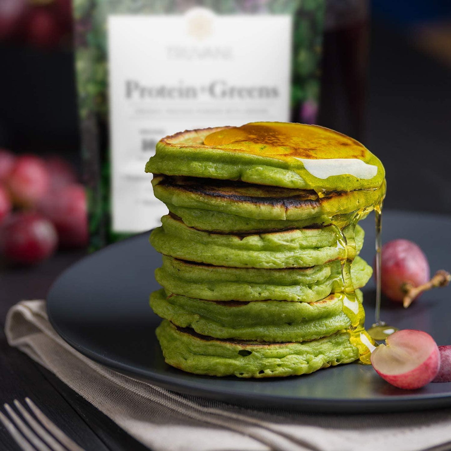 Truvani Protein + Greens | Organic, Non-GMO, Vegan, Gluten Free, Dairy Free | Daily Greens Combined with Protein | Great Taste with a Splash of Sweetness