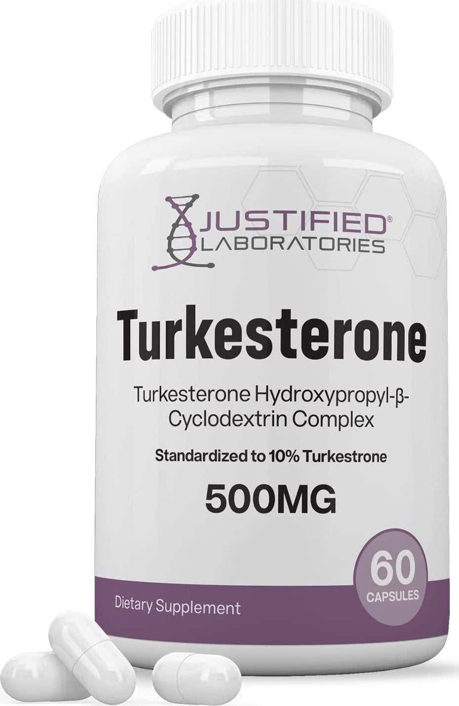 Turkesterone 500mg 10% Standardized Naturally Increase Stamina Endurance Strength 60 Capsules