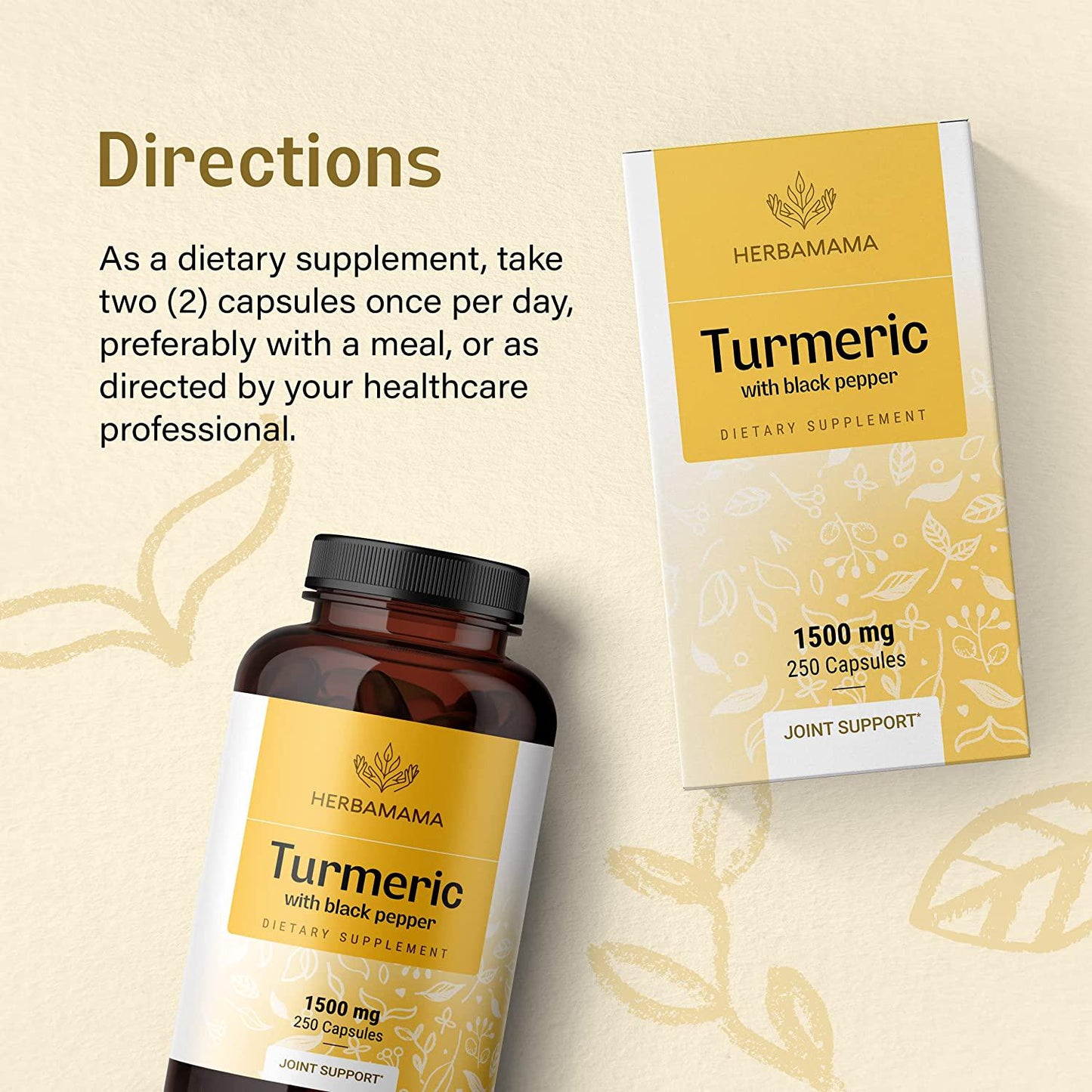 Turmeric Curcumin with Black Pepper for Best Absorption 250 Capsules 1500 mg | Filled with Organic Turmeric | Joint Support | Pain Relief | Anti-Inflammatory | Antioxidant | Memory Support | Non-GMO