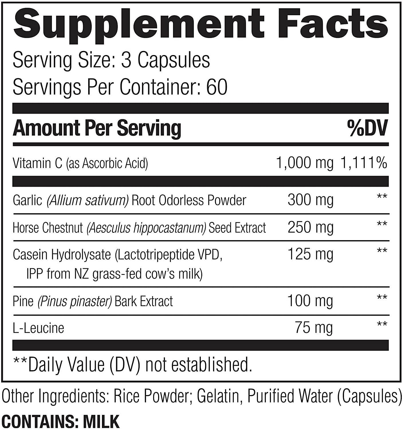 UMZU Redwood, Nitric Oxide Booster Capsules - 30 Day Supply - N.O. Supplement for Circulatory Support