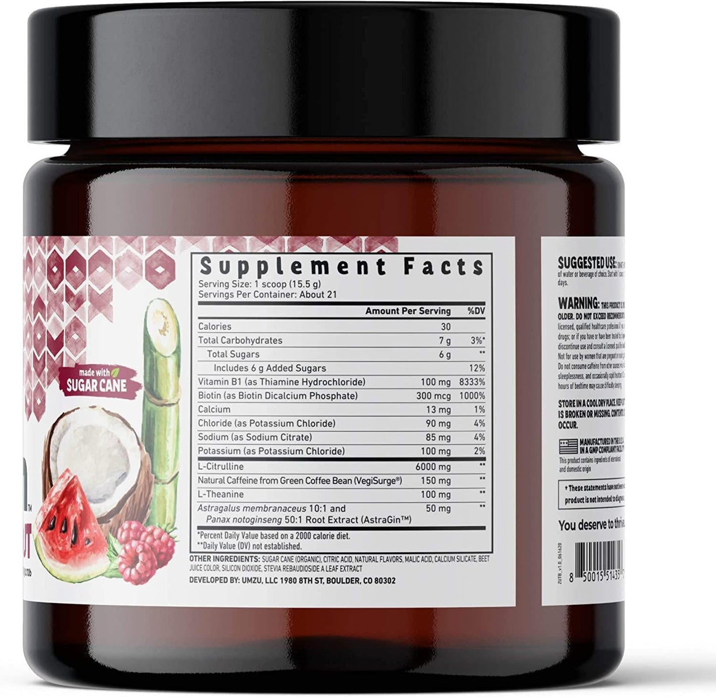 UMZU Zuum Pre-Workout (Tiger's Blood)