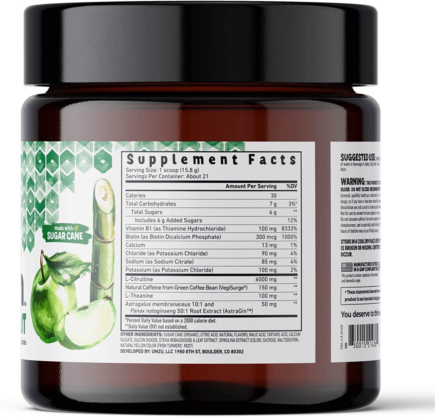 UMZU Zuum Pre-Workout (Sour Green Apple)