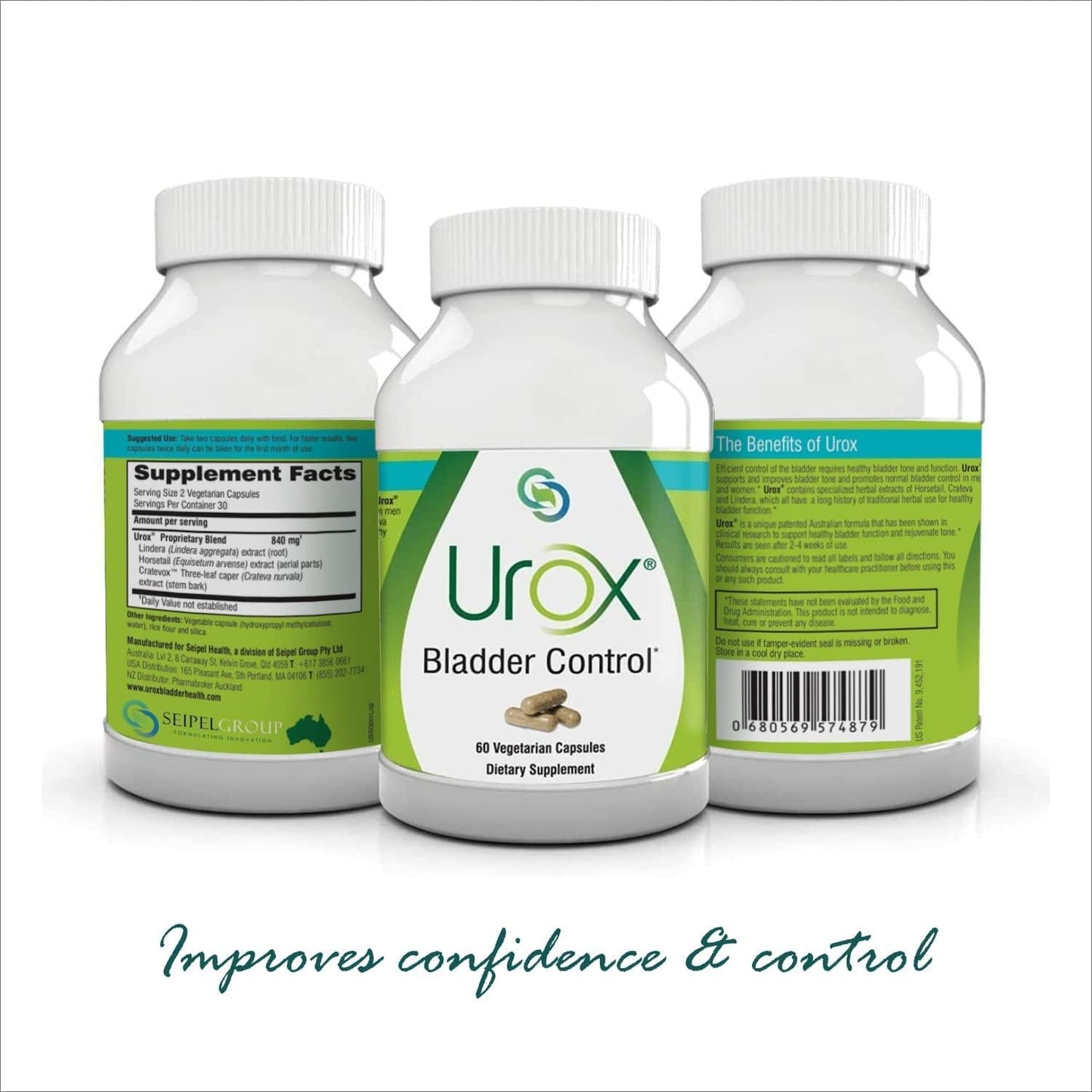 UROX - Unique Patented Formula For Bladder Tone and Control - 1 month
