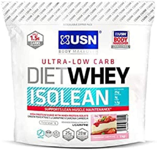 USN Diet Whey Isolean, Strawberry Cheesecake - 1 kg
