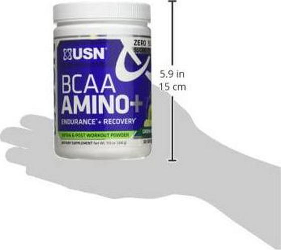 USN Supplements BCAA Amino + Supplement, Green Apple, 11.60 Oz