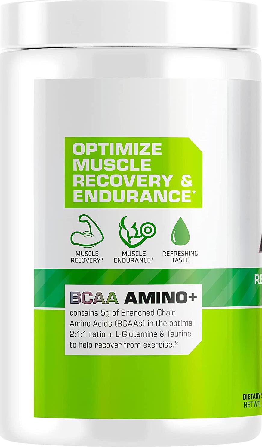 USN Supplements BCAA Amino + Supplement, Green Apple, 11.60 Oz